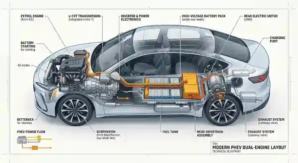 PHEV Hybrid Engine Architecture