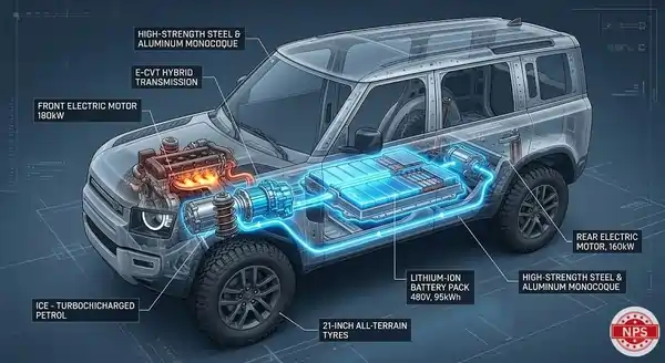 Series Parallel Hybrid Powertrain Chassis